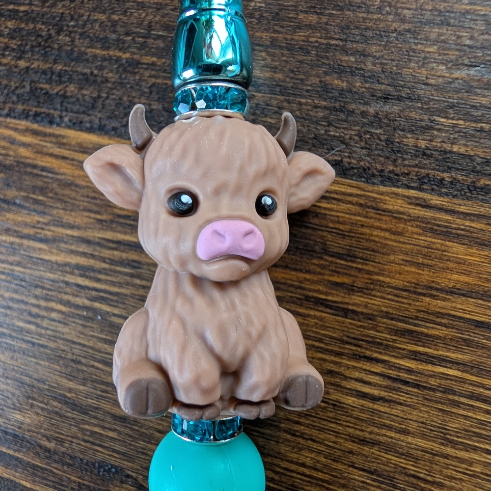 Adorable Brown and Blue Cow Pen